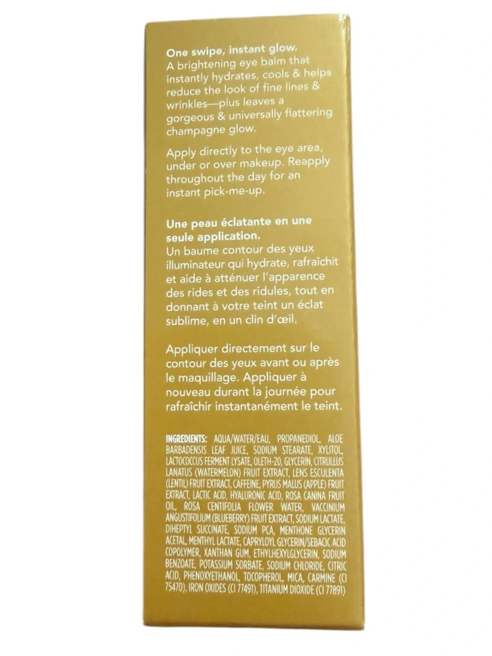 Tula Gold Glow Cooling & Brightening Eye Balm - Gold